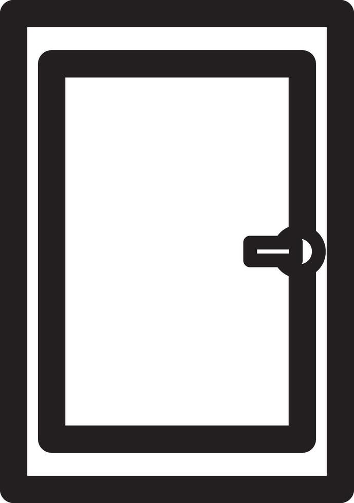 minimalist closes door vector
