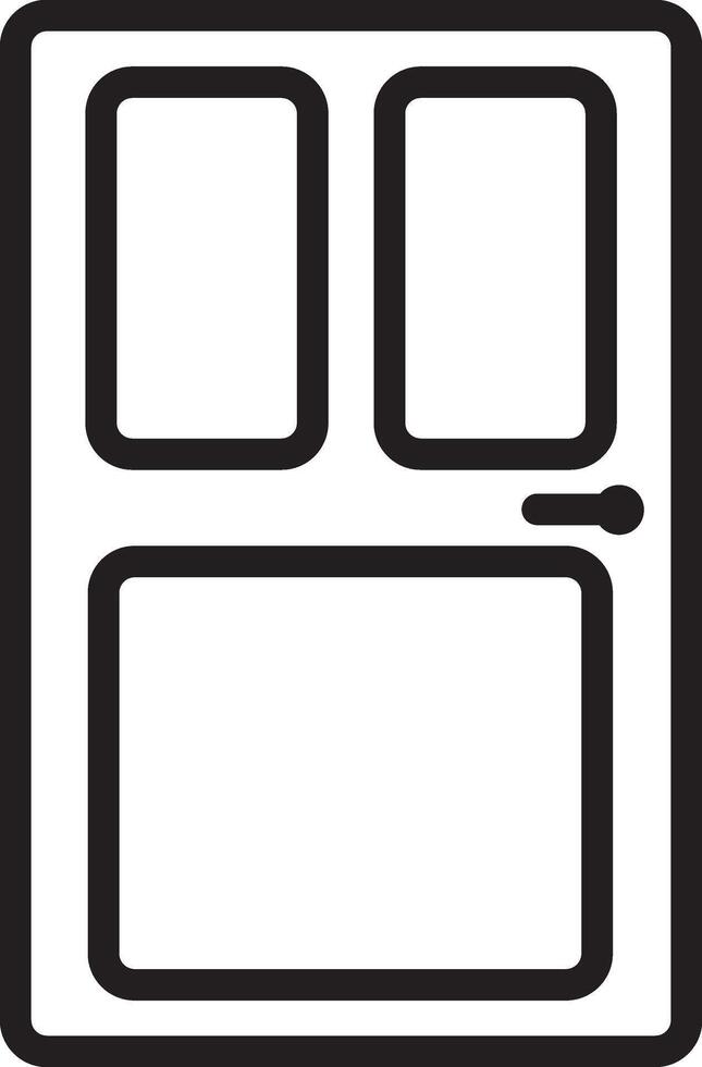 glasses door icon vector