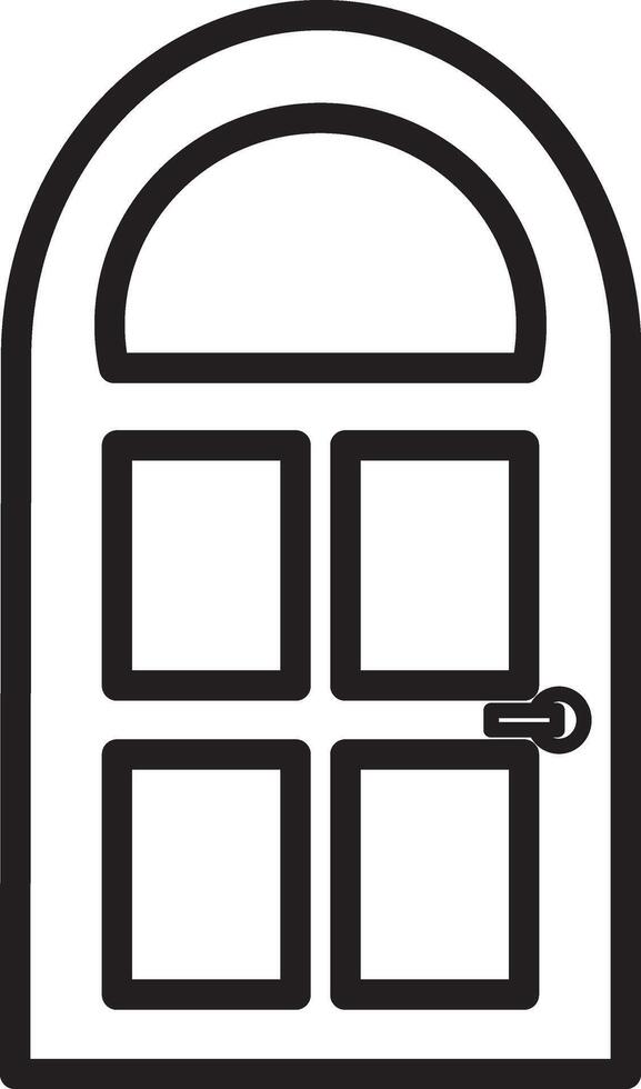 glasses door simple icon vector