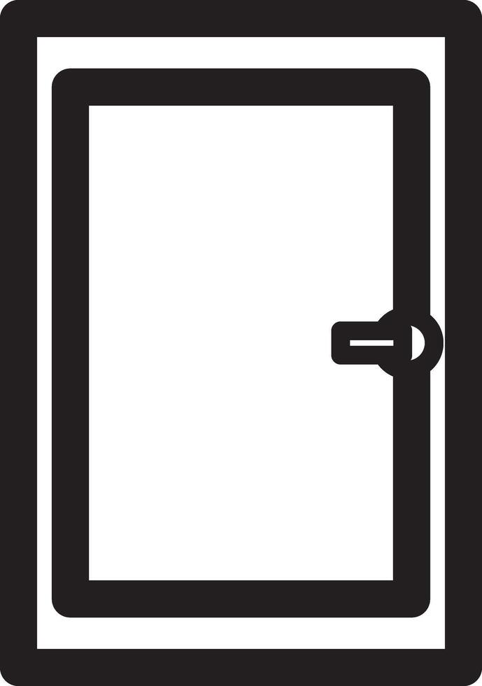 square door icon vector