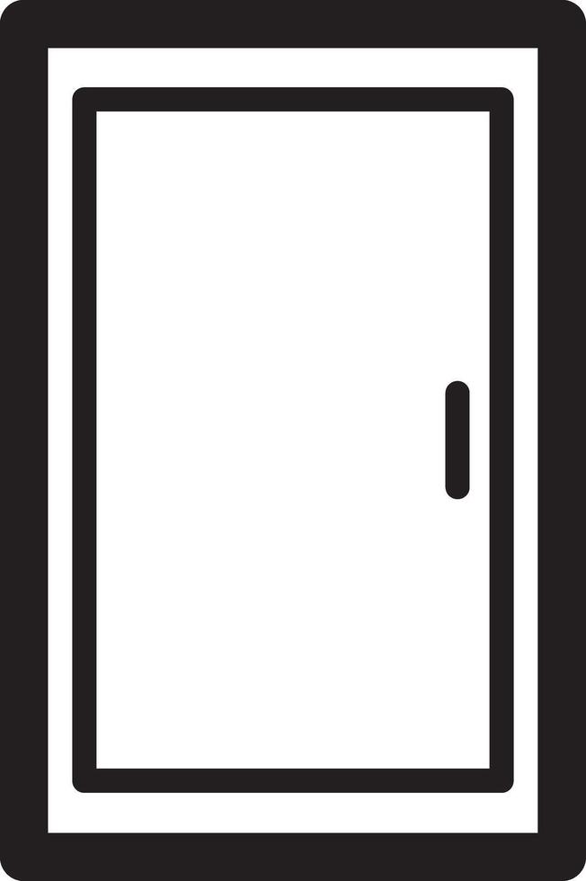 white door icon vector