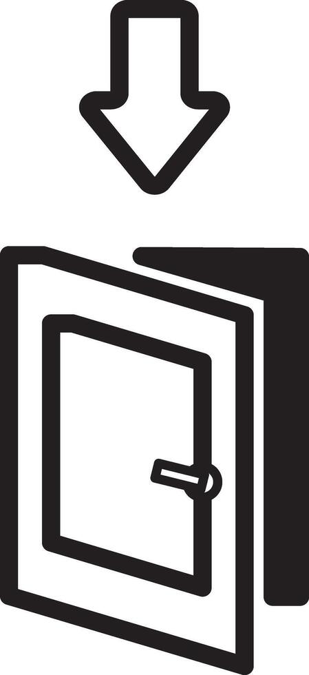 minimalist entery icon vector