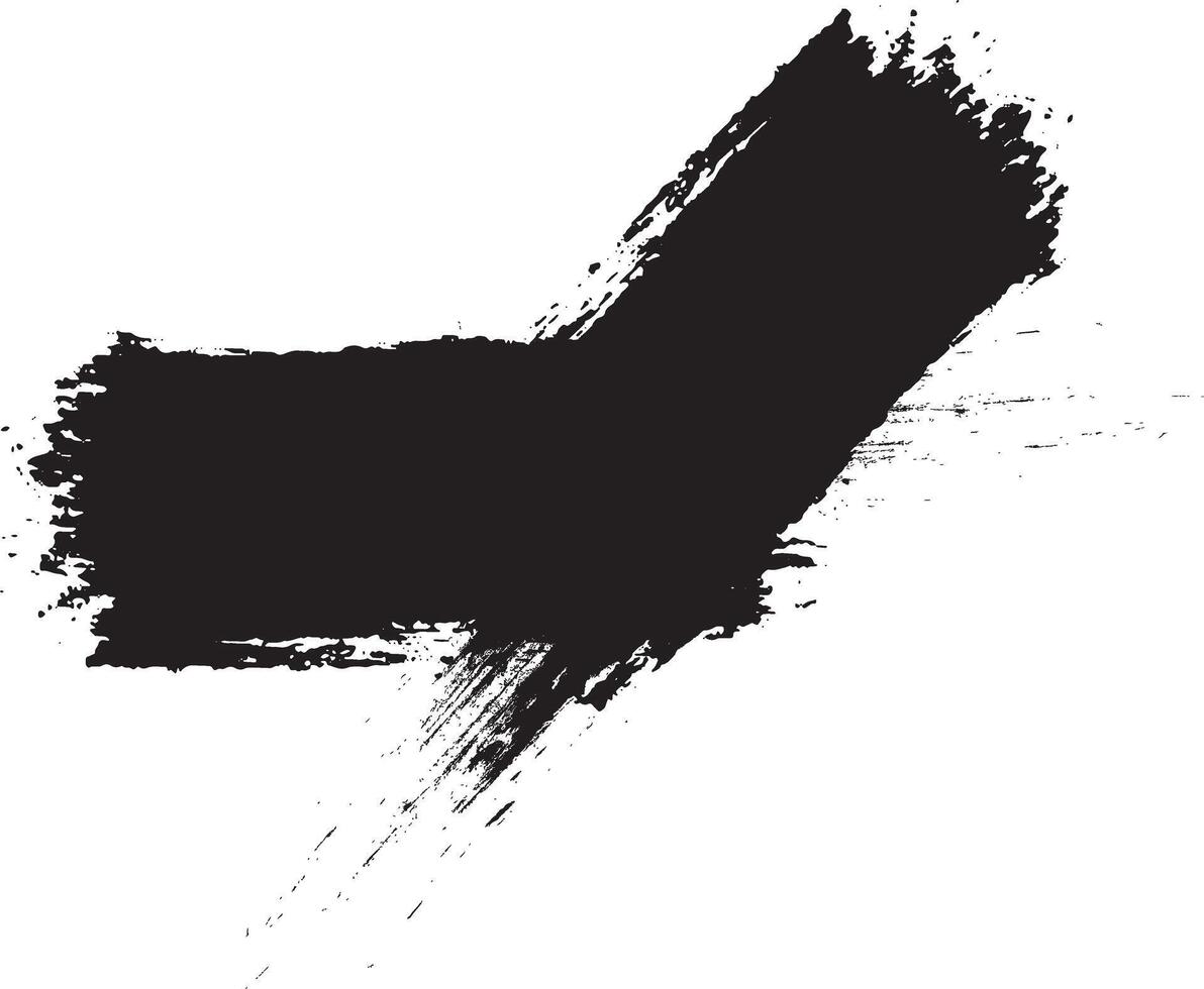 Modern black brush and splash frame vector