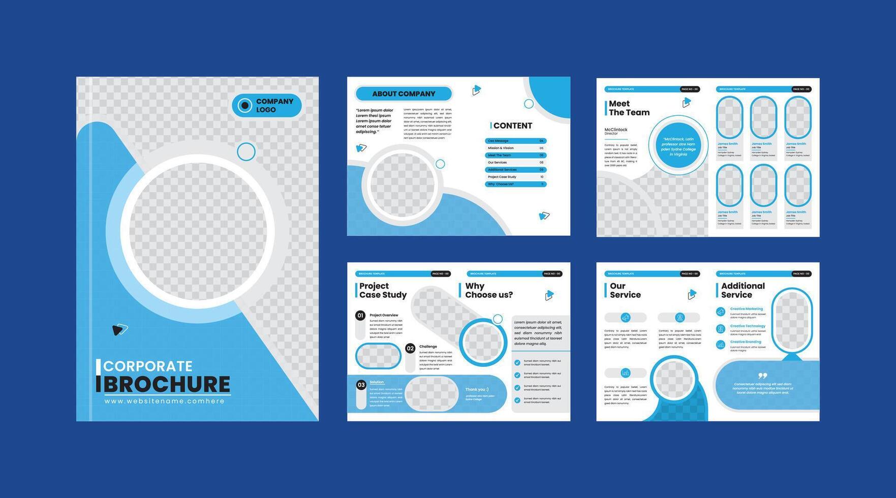 Corporate company profile and brochure design template vector