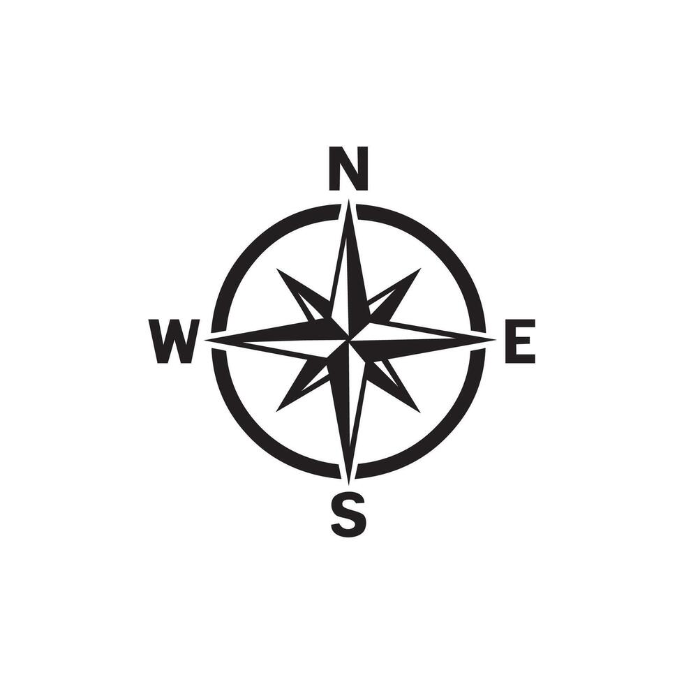 Compass Rose Icon vector