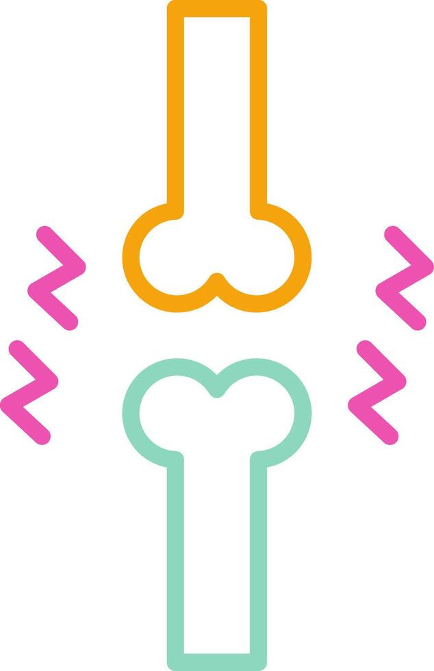 Joint Icon Design Symbol Line Multicolors vector