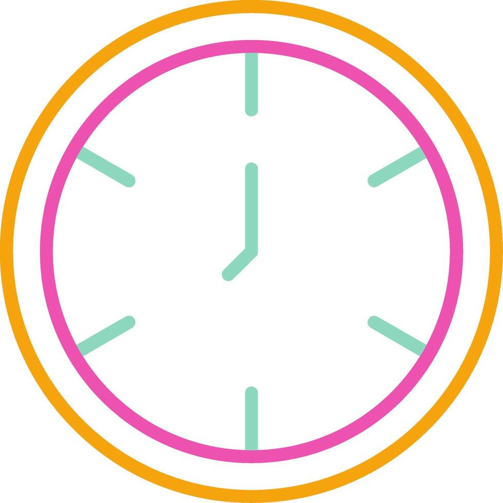 Watch Icon Design Symbol Line Multicolors vector