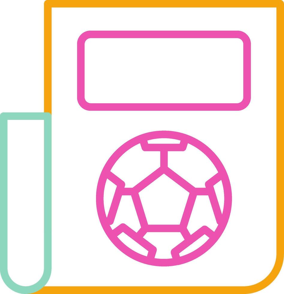 News Icon Design Symbol Line Multicolors vector