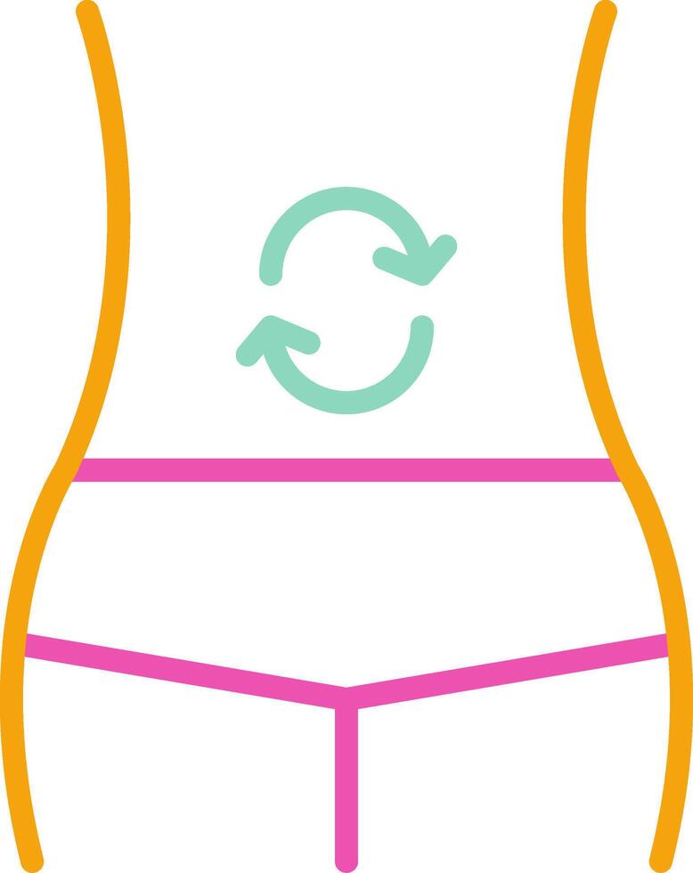 Belly Icon Abdominal Area Symbol vector