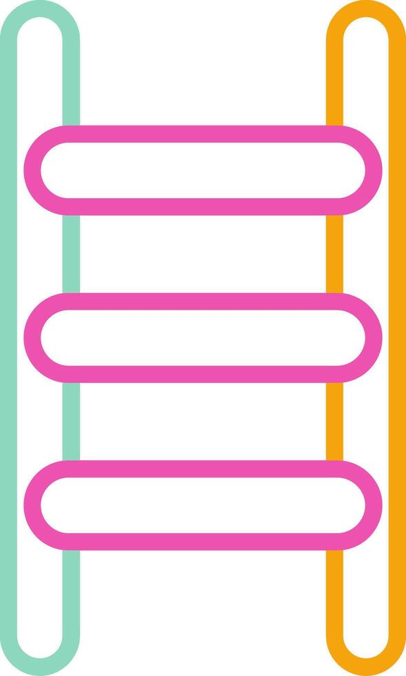 Ladder Icon Design Symbol Line Multicolors vector