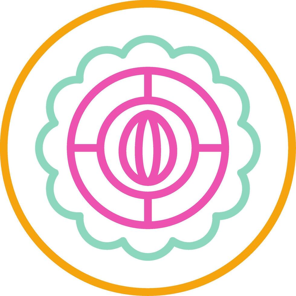 Sheer Khurma Icon Design Symbol Line Multicolors vector