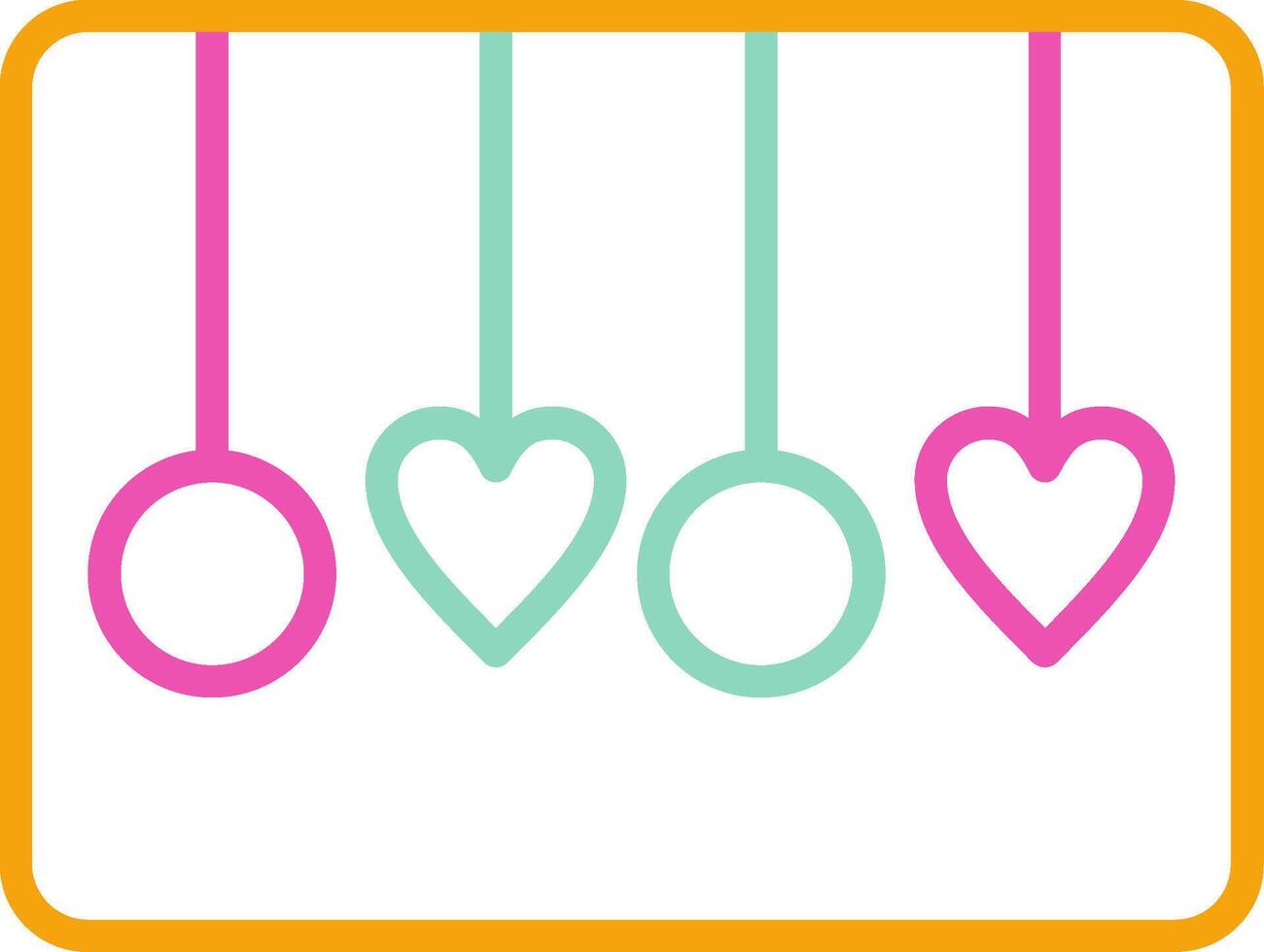 Decoration Icon Design Symbol Line Multicolors vector