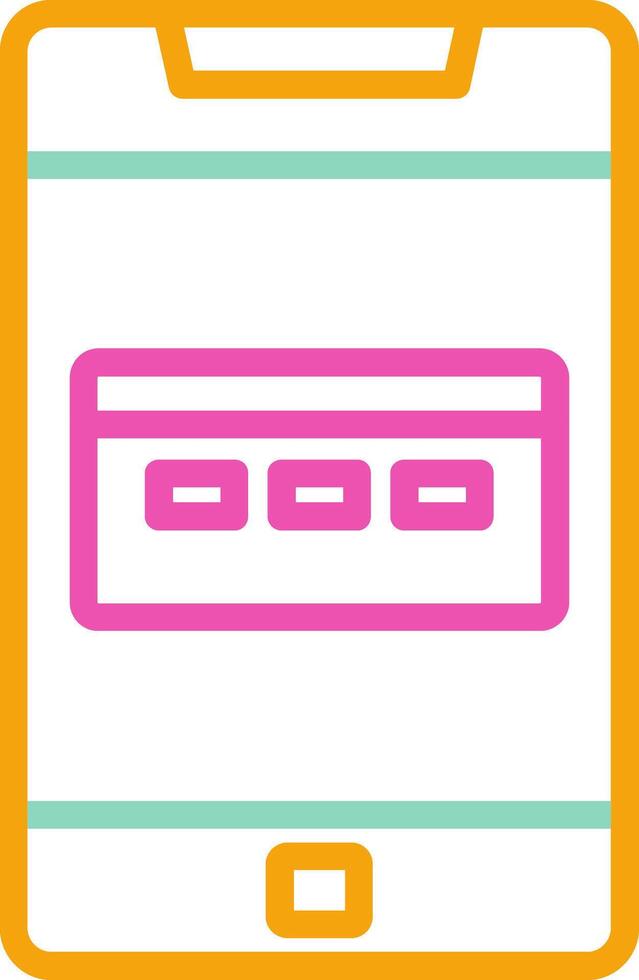 payment Method Icon Design Symbol Line Multicolors vector