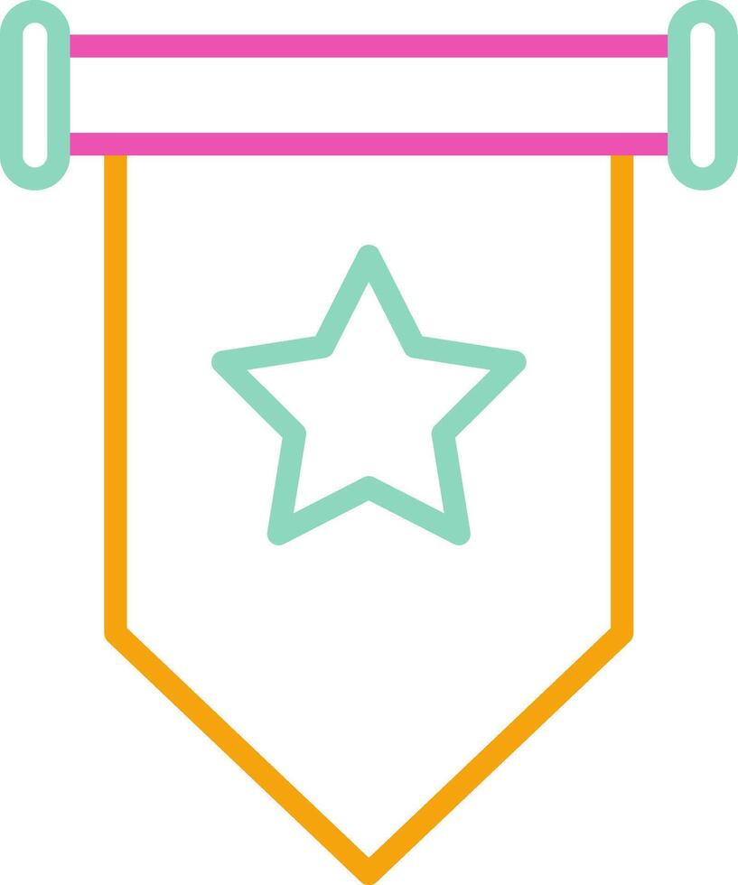 Pennant Icon Flag Symbol vector
