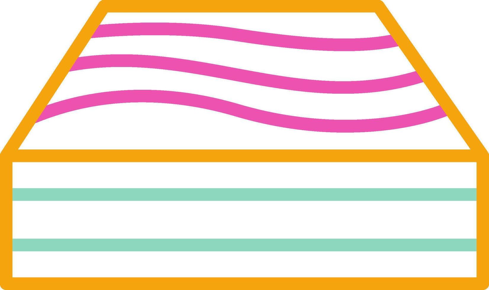 Mattress Icon Sleep Surface Symbol vector