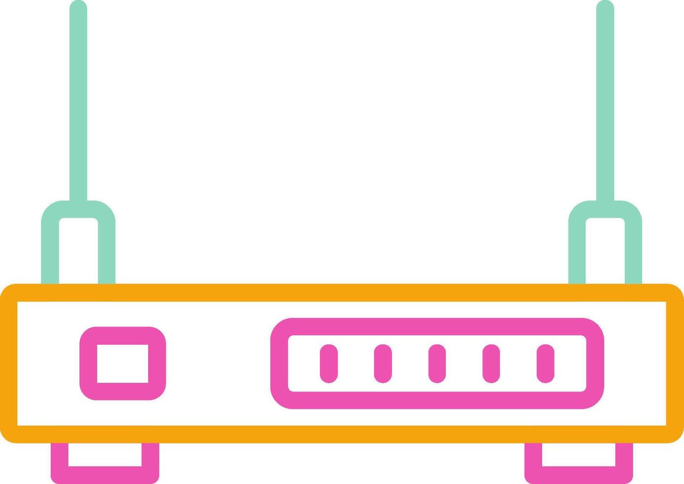 Wifi Router Icon Wireless Router Internet Access Point Network Hub vector