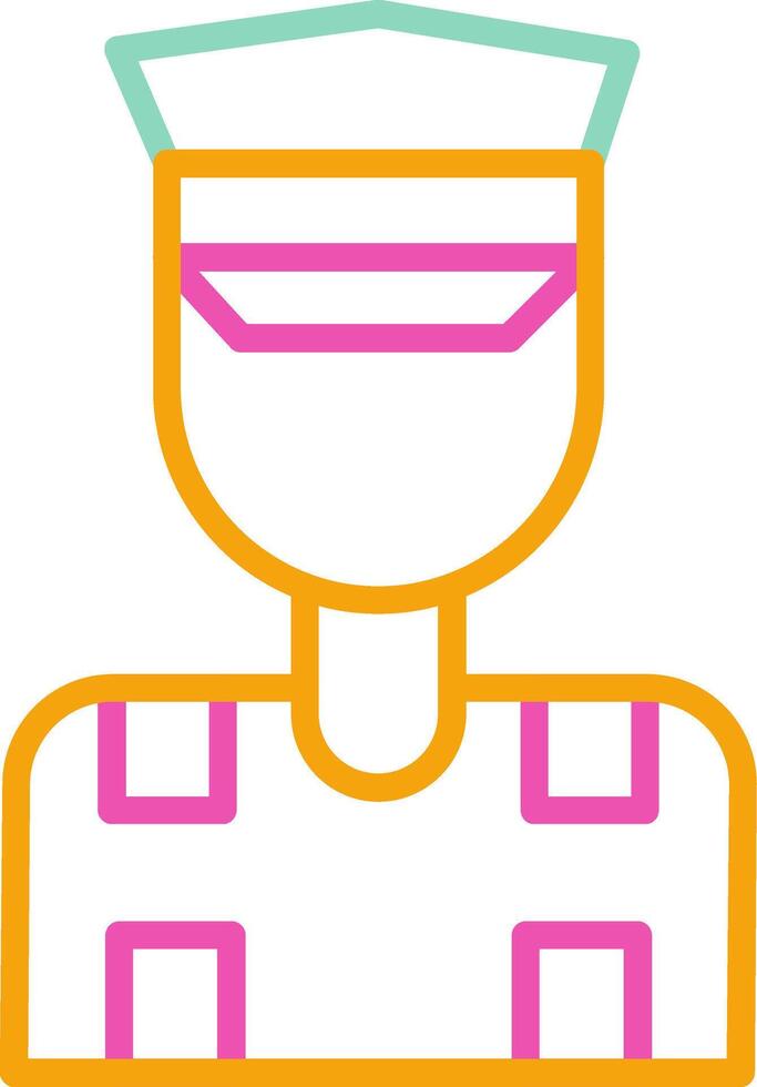 Pilot Icon Aviator Flier Airman vector
