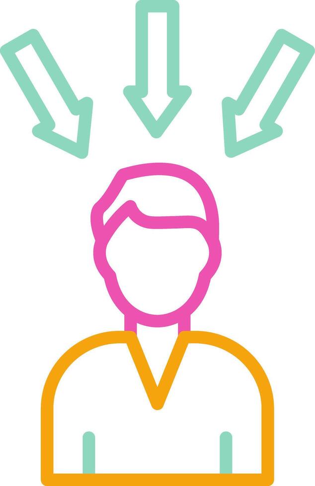 Pressure Icon Stressful Feeling Symbol vector