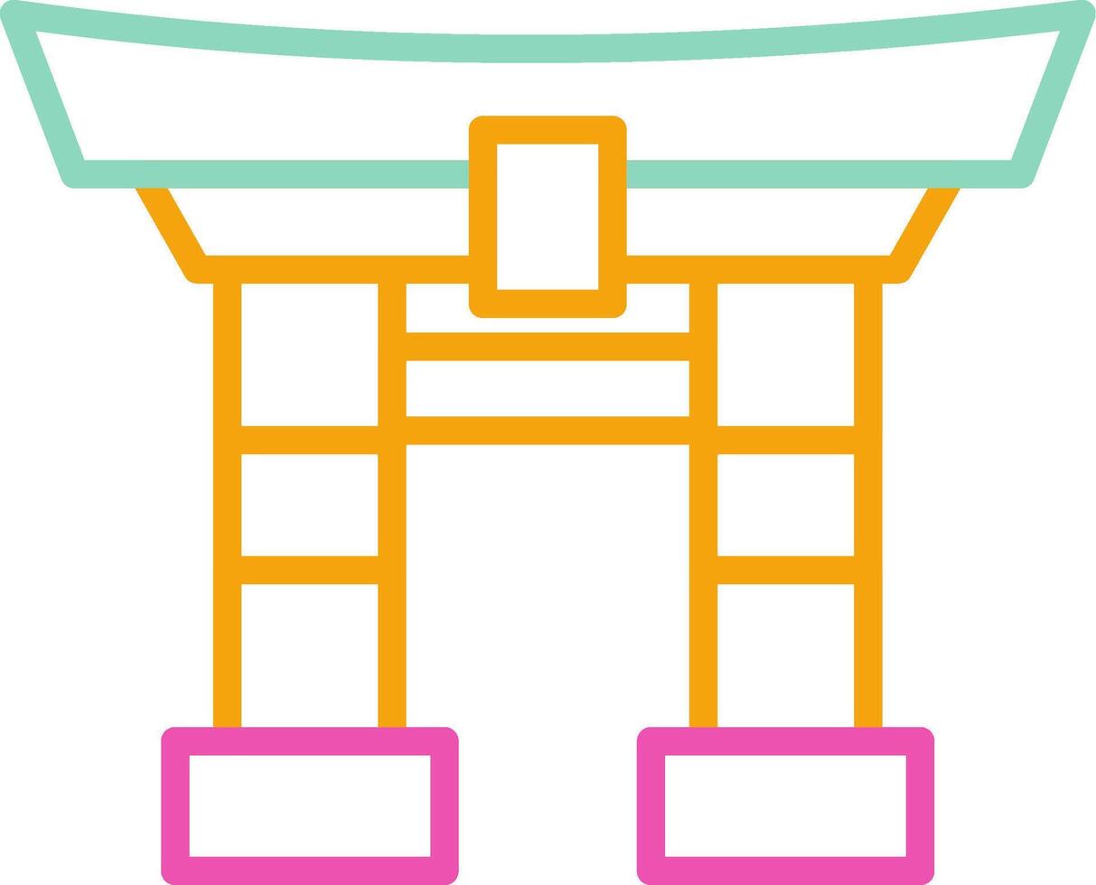 Torii Gate Japanese Landmark Graphic vector