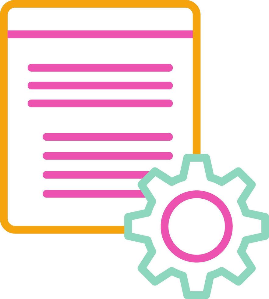 Content Management Icon Information System Symbol vector