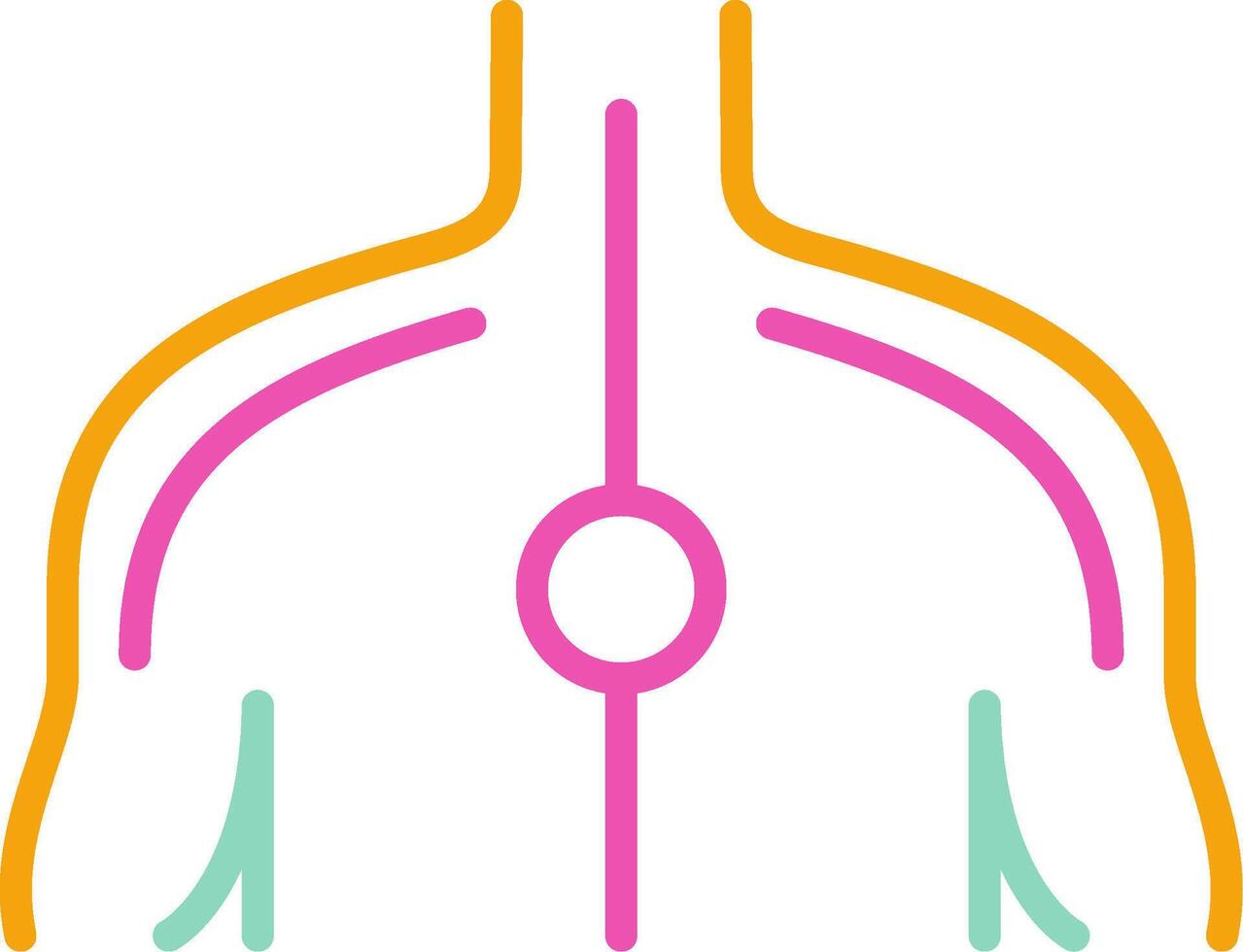 Back Icon Dorsal Region Symbol vector