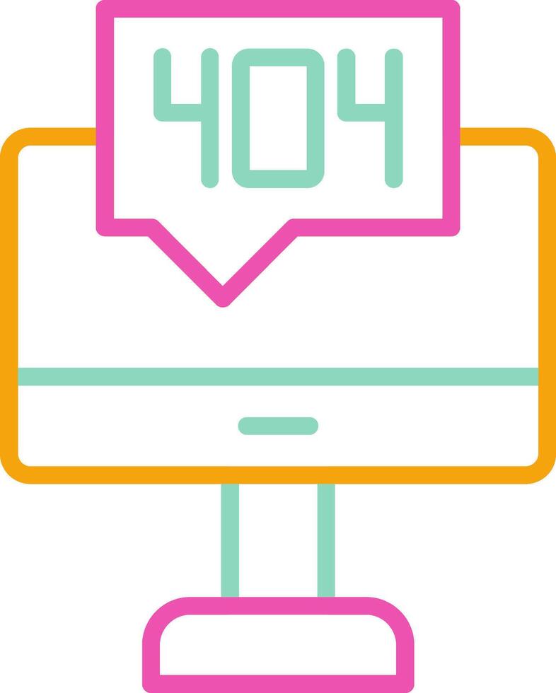 404 error icono 404 error no encontró vector