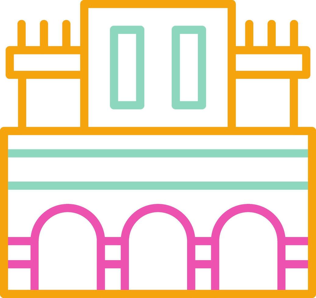 Alhambra Icon Moorish Fortress Symbol vector