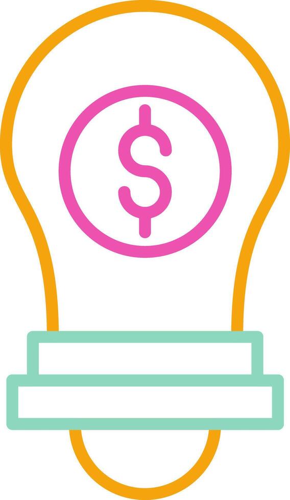 Idea Icon Idea Lightbulb Brainstorm vector