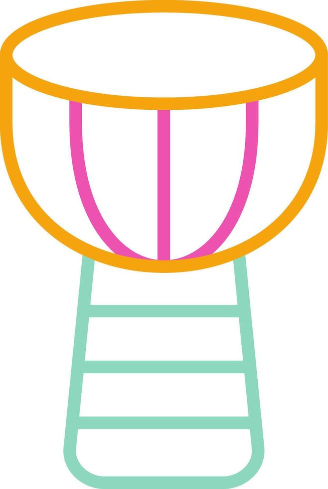 Djembe Icon African Drum Symbol vector