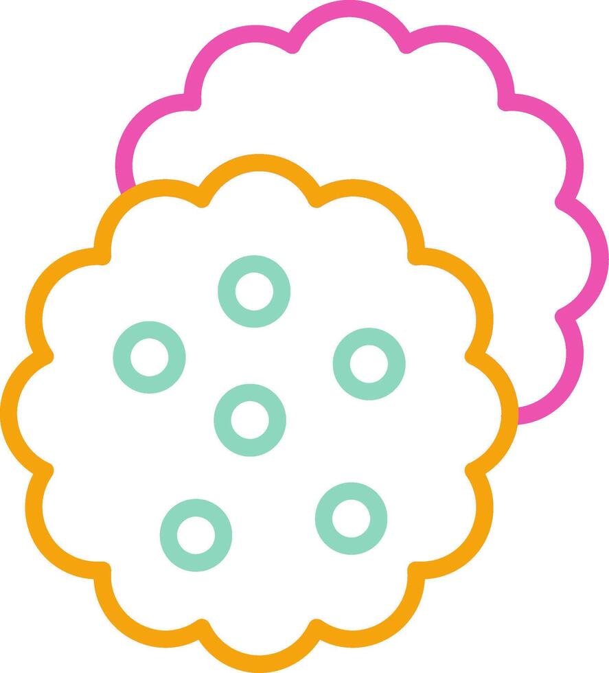 Biscuit Icon Biscuit Cookie Cracker vector
