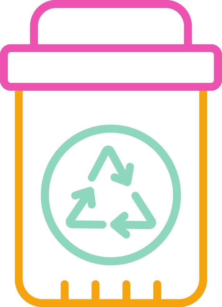 Plastic Bin Icon Plastic Bin Recycle vector