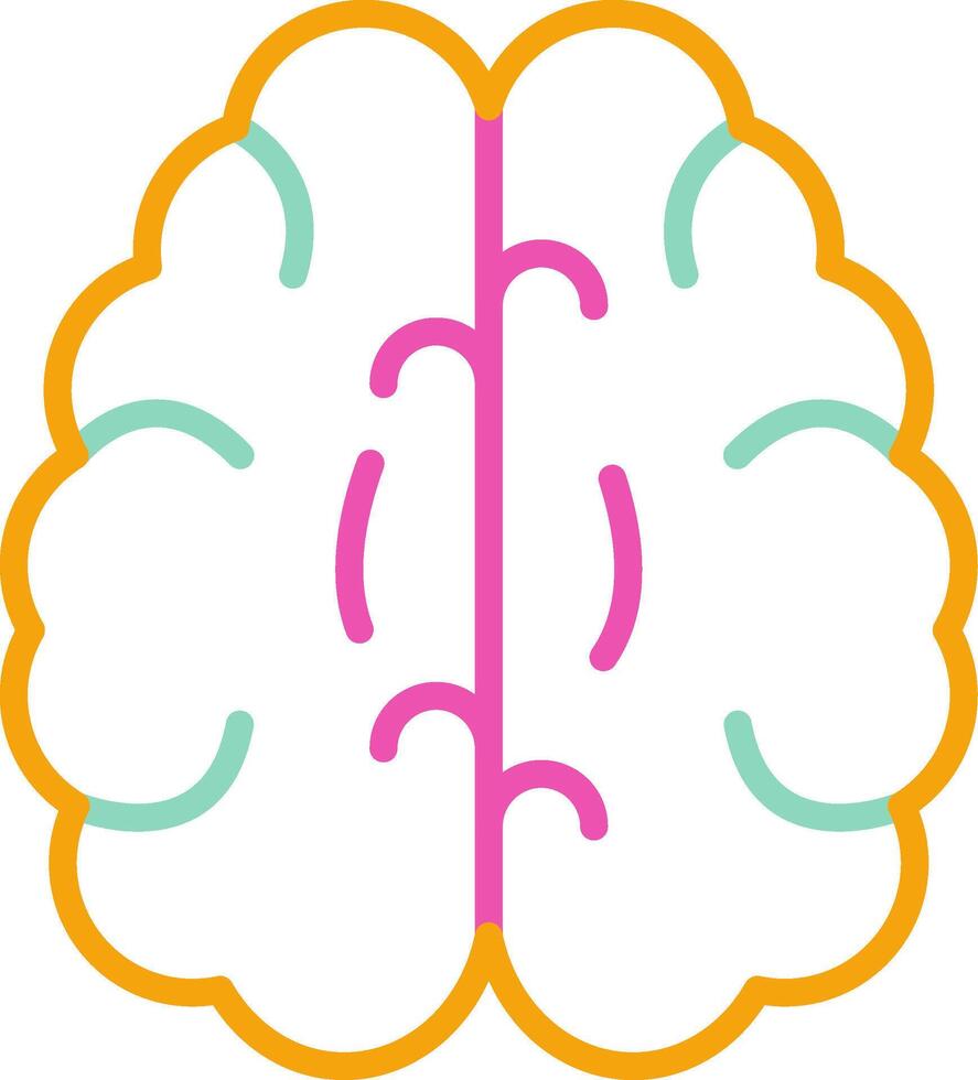 Brain Cognitive Organ Symbol vector