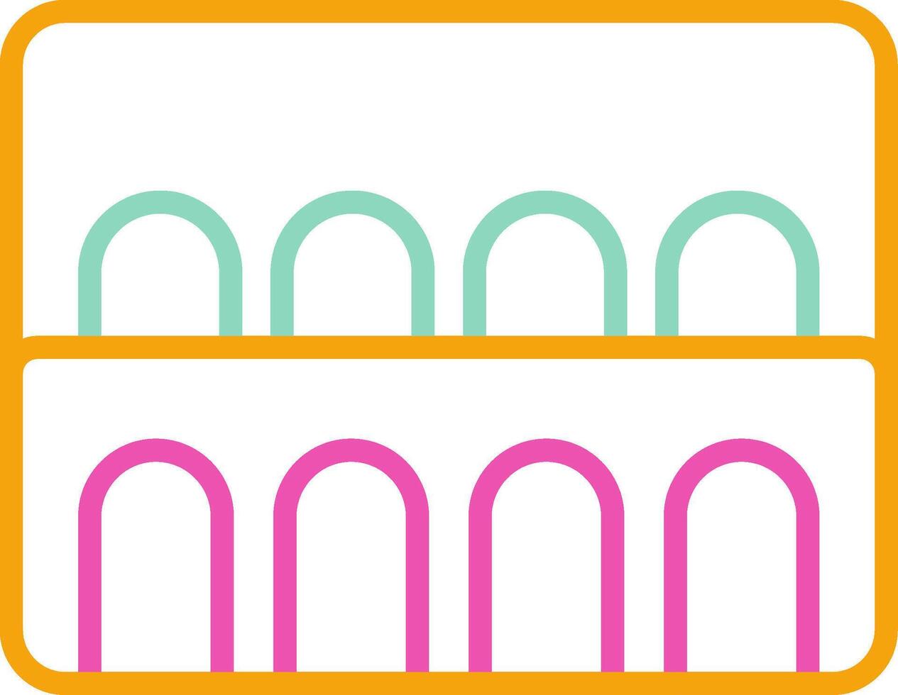 Aqueduct Of Segovia Icon Roman Engineering Symbol vector