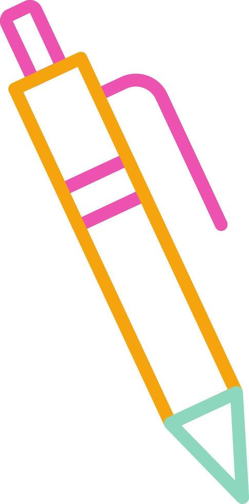 Pen Icon Minimalist Symbol vector