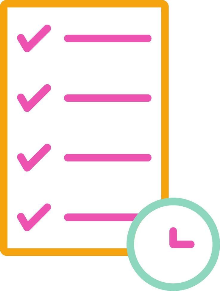 Pending Tasks Icon Minimalist Symbol vector