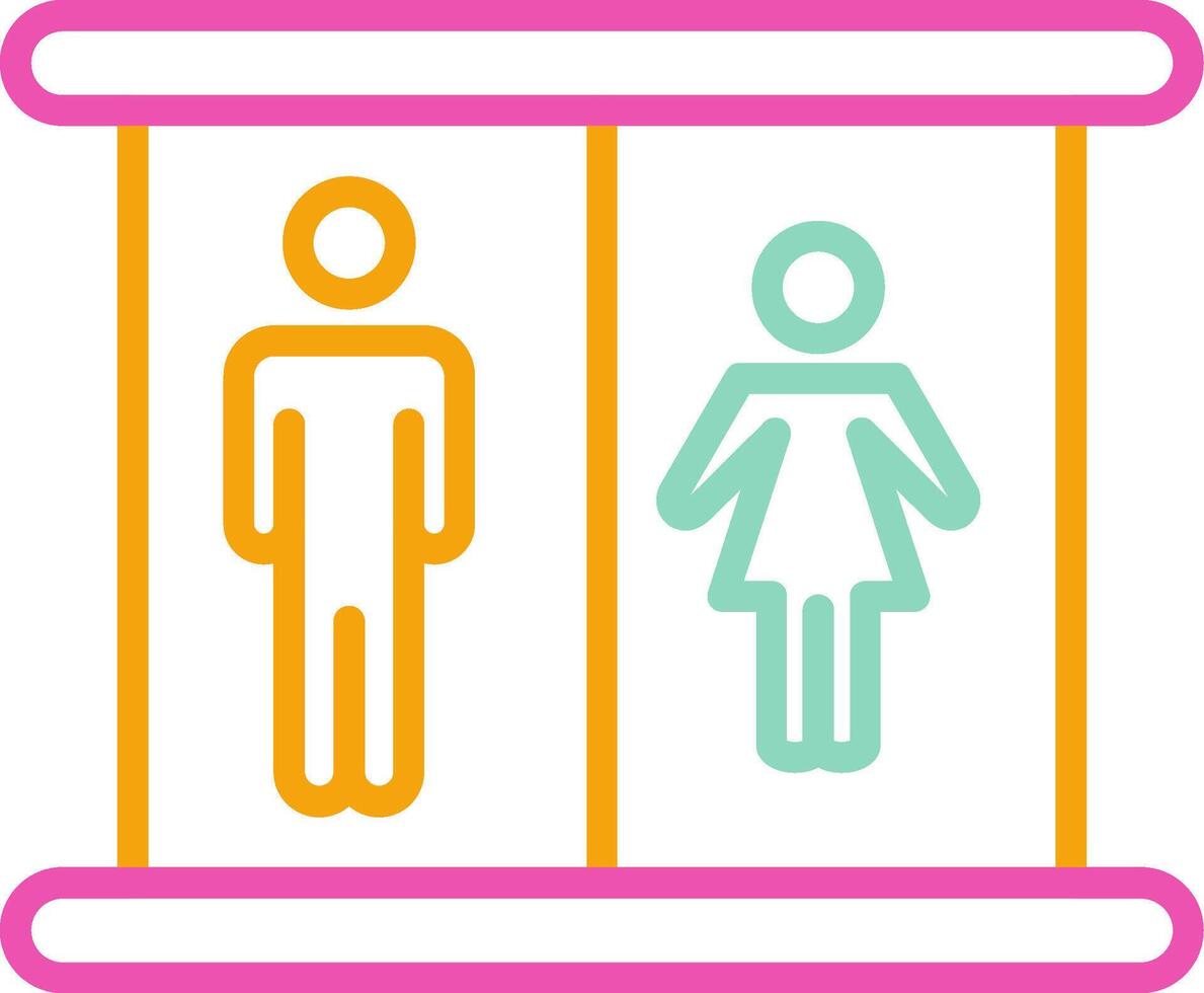 Lavatory Bathroom Design vector