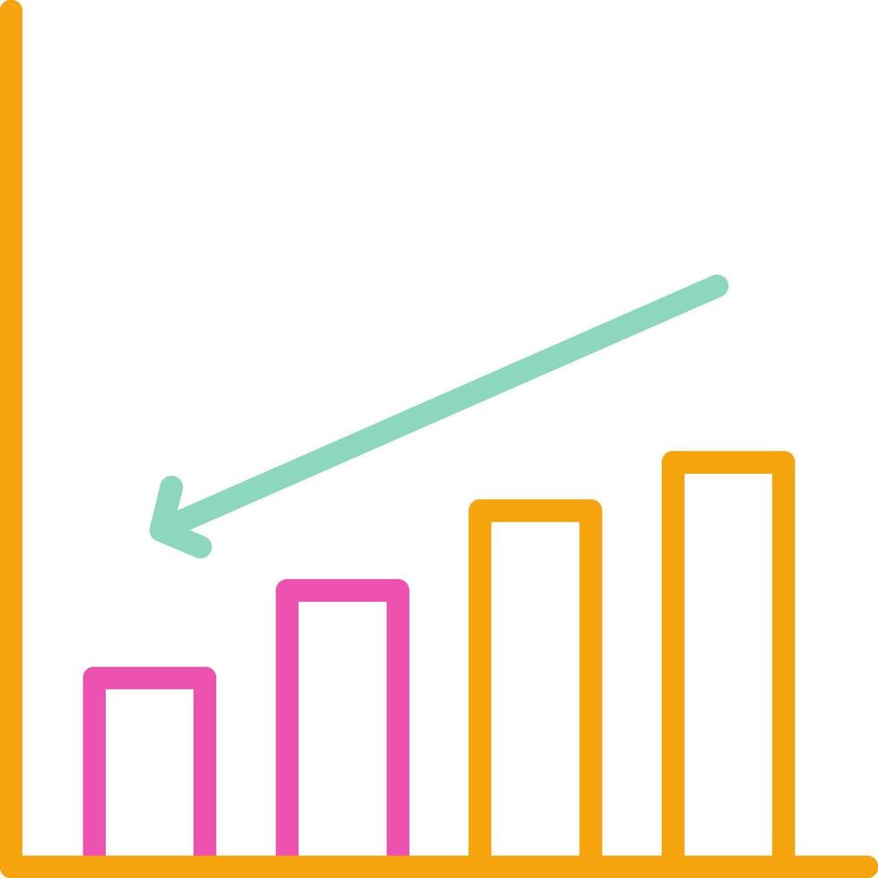 Decrease Icon Down Arrow Symbol vector
