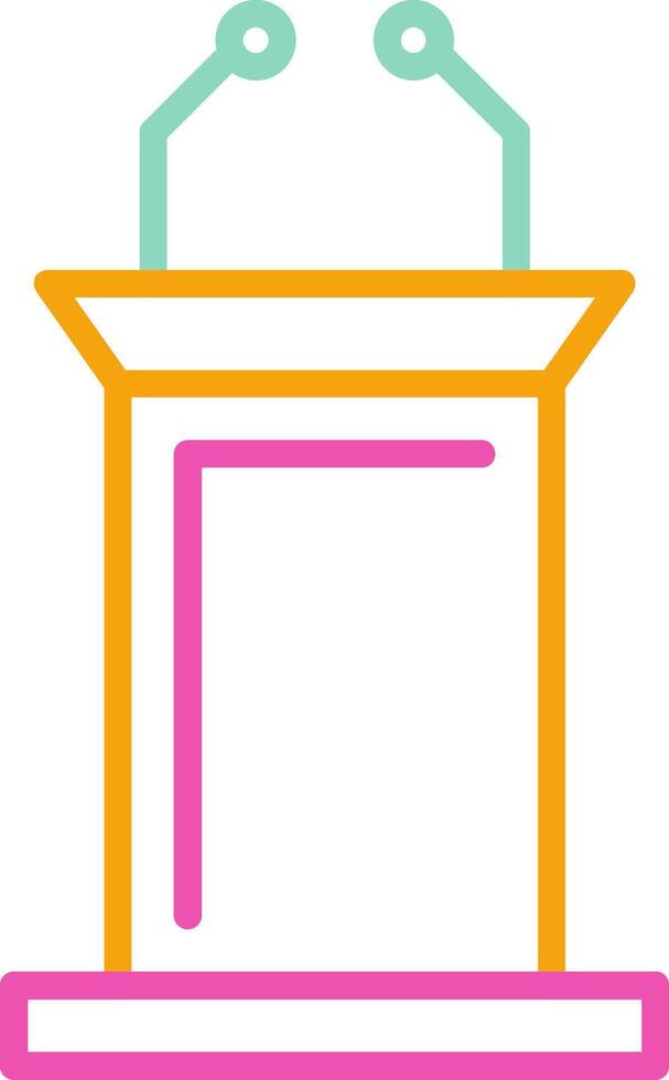 Lectern Icon Lectern Podium Stand vector