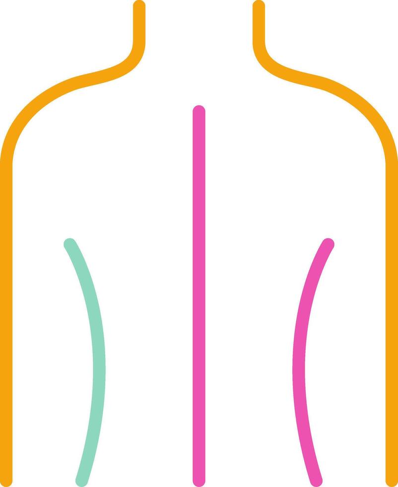 Back Posterior Torso Symbol vector