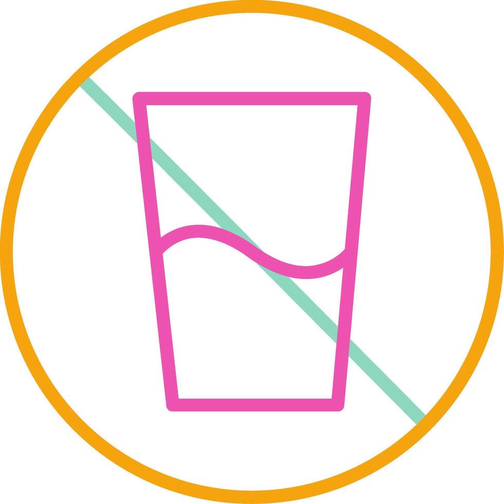 No Drinks Icon No Drinks Beverage vector