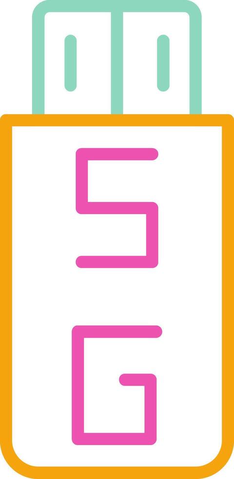 Usb Flash Drive Data Storage Graphic vector