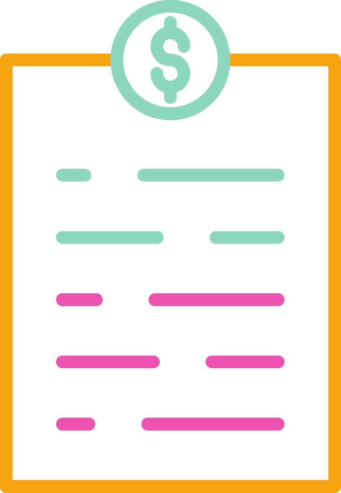 Invoice Billing Document Design vector