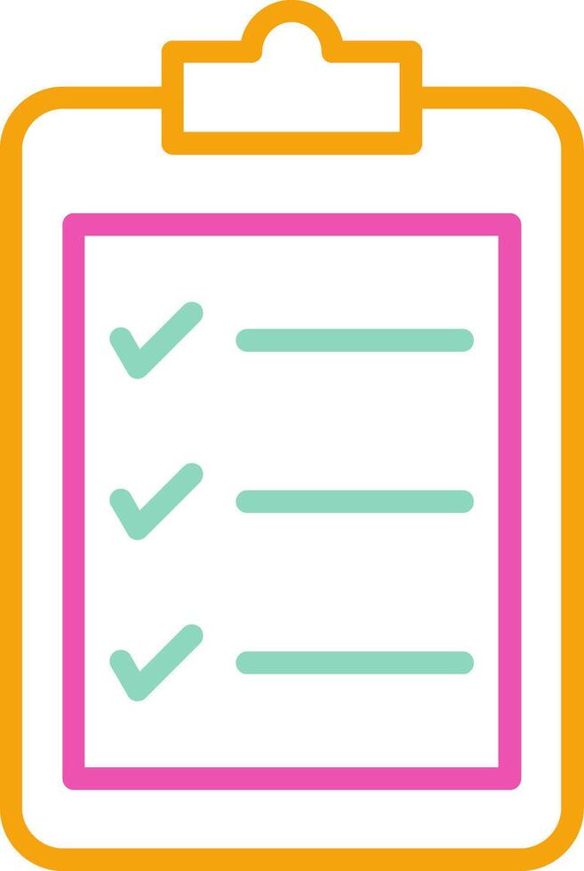 Clipboard with checklists on it vector