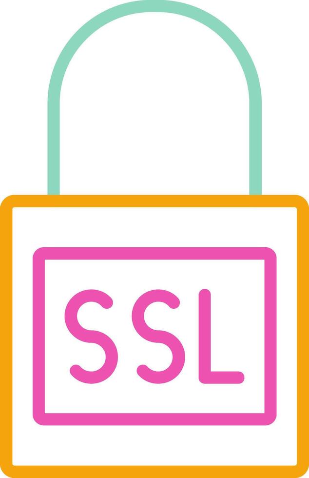 The ssl logo is shown in a colorful box vector