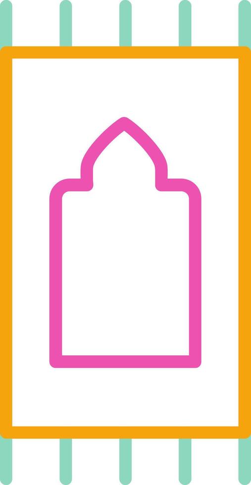 Prayer Rug Icon Prayer Rug Mat vector