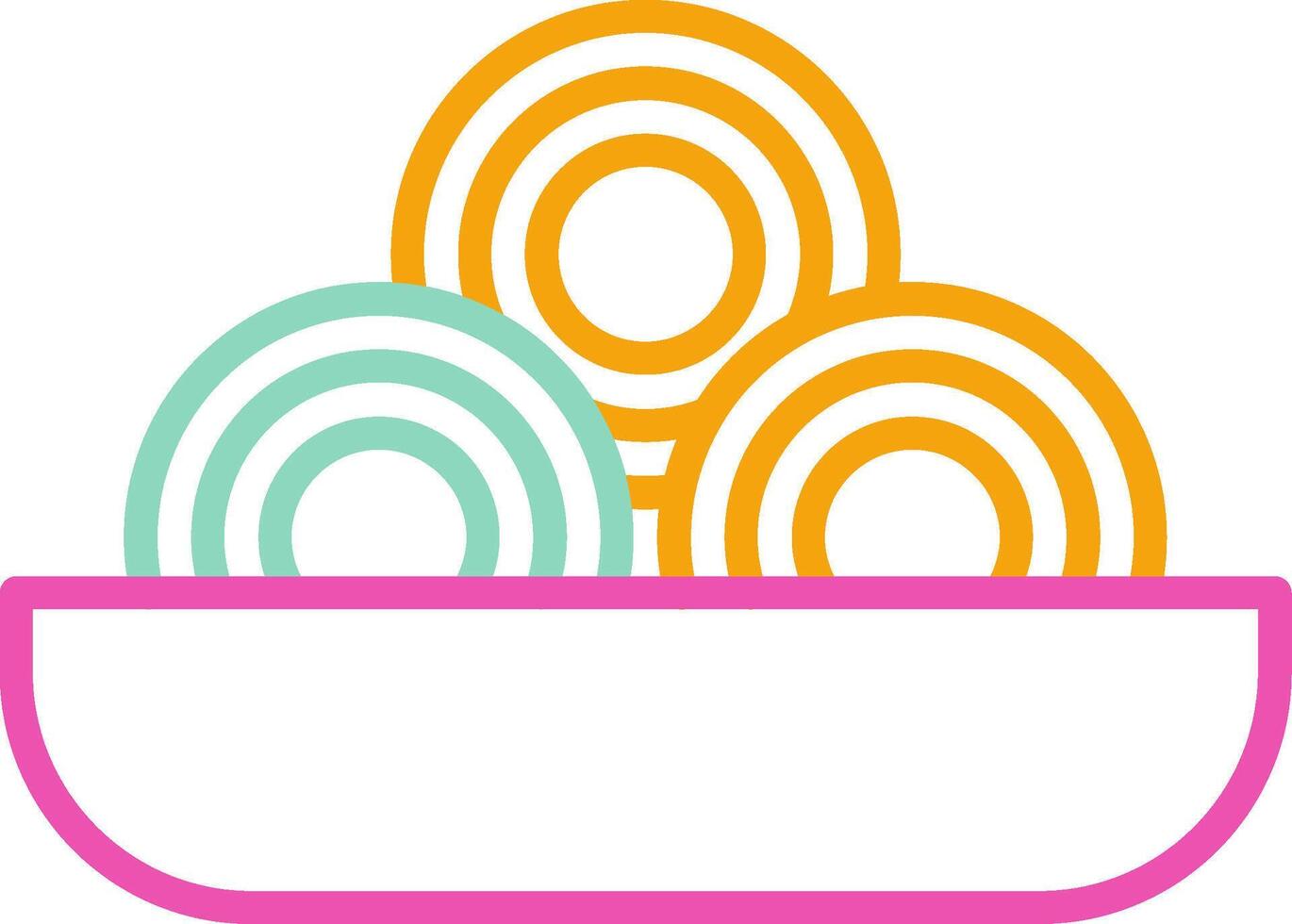 Vermicelli Icon Vermicelli Noodles Pasta vector