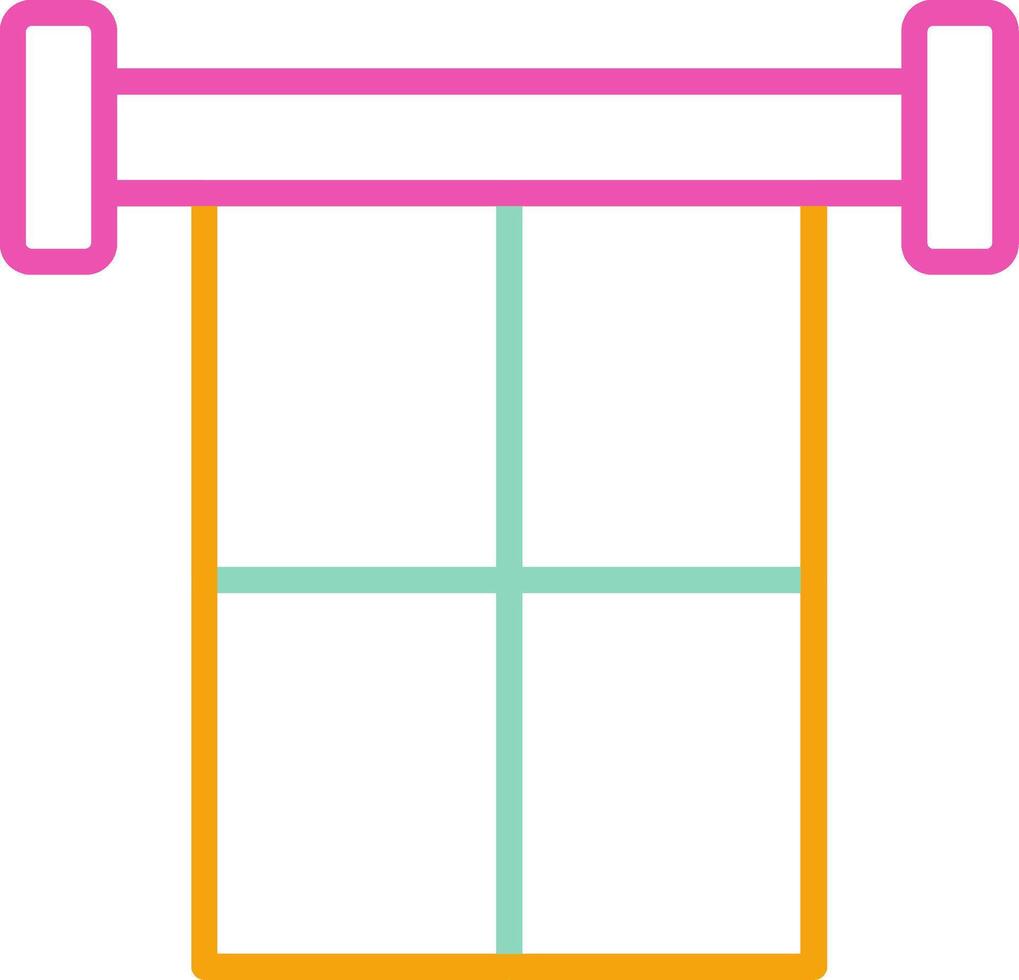 Offside Icon Minimalist Symbol Line Multicolor vector