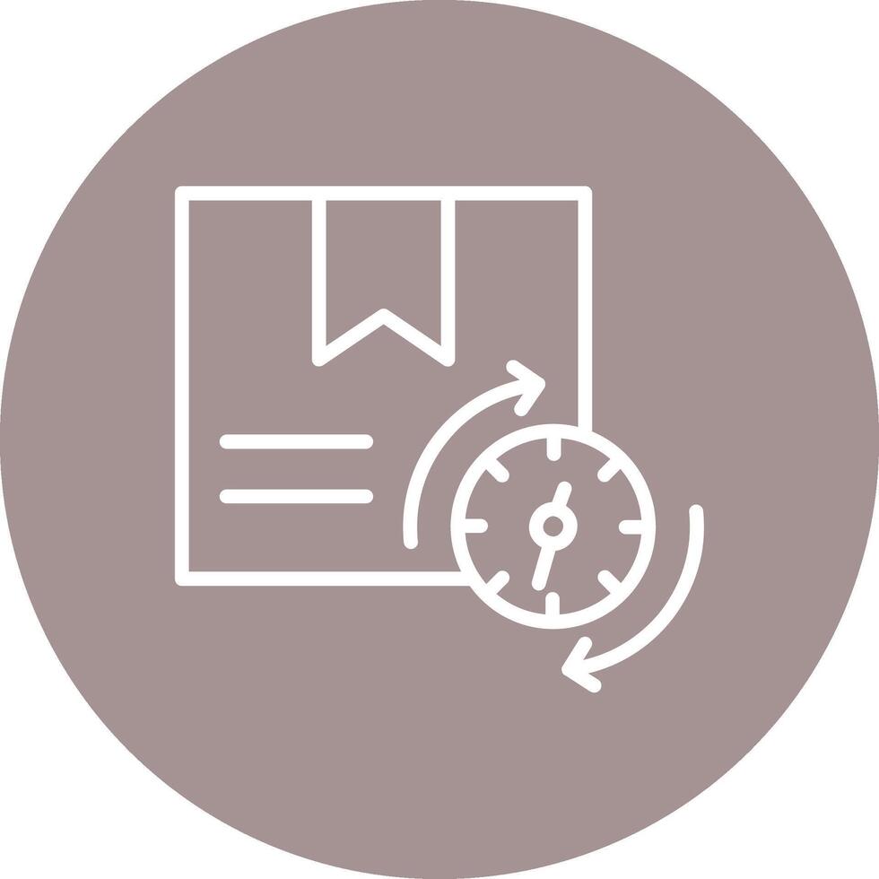 Processing Time Simplified UI Design Piece vector