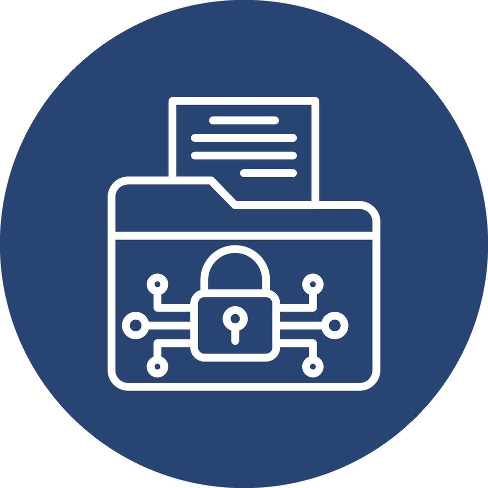 Data Encryption Bold Modern App Graphic vector