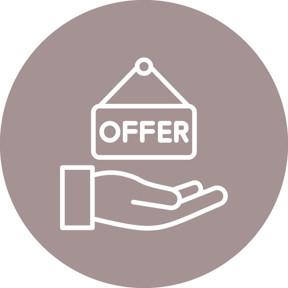 Offer Solid Color Fill Symbol vector